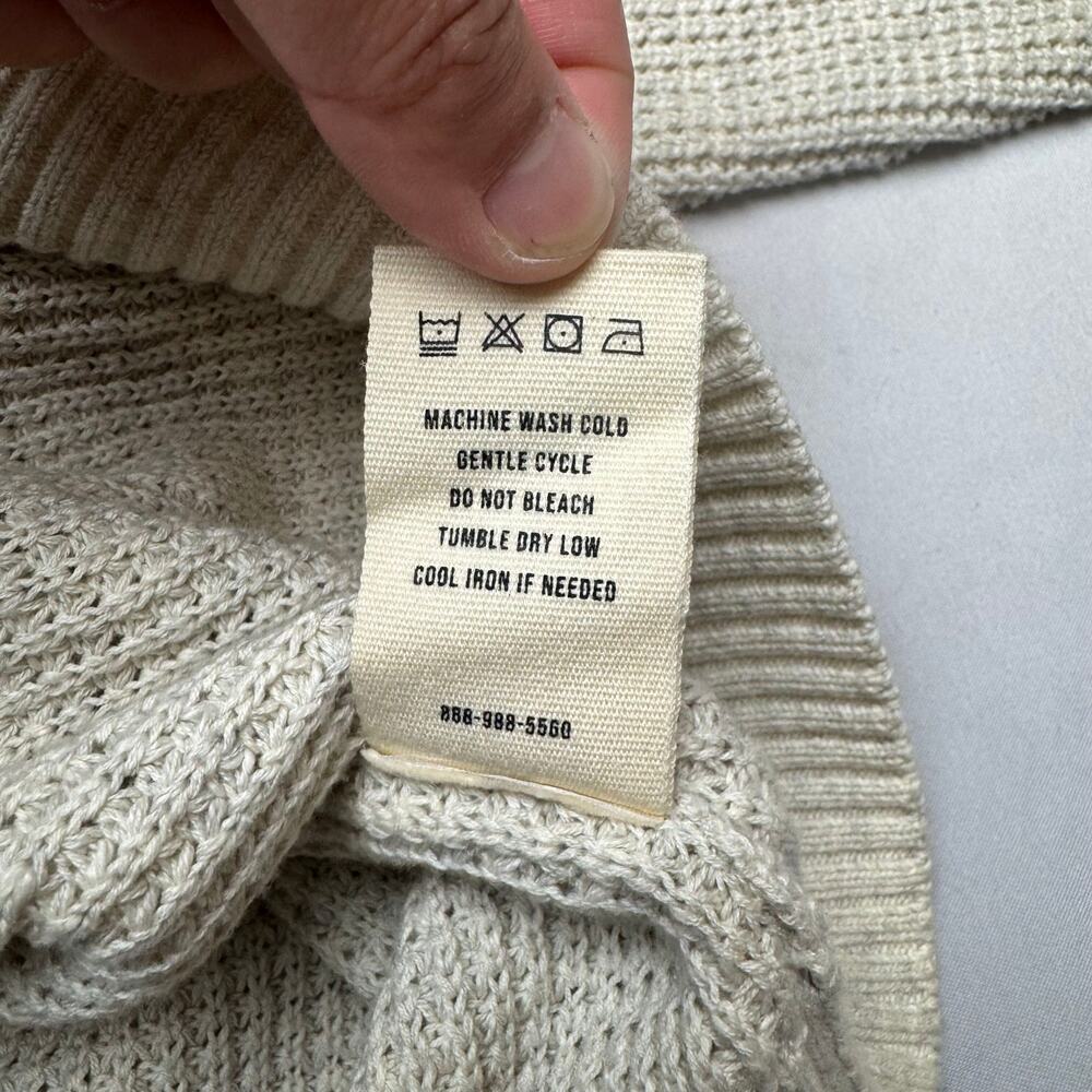 Buck Mason Seafarer Cotton Shrunken Crew Sweater Women's Medium READ Luxury - Picture 6 of 13